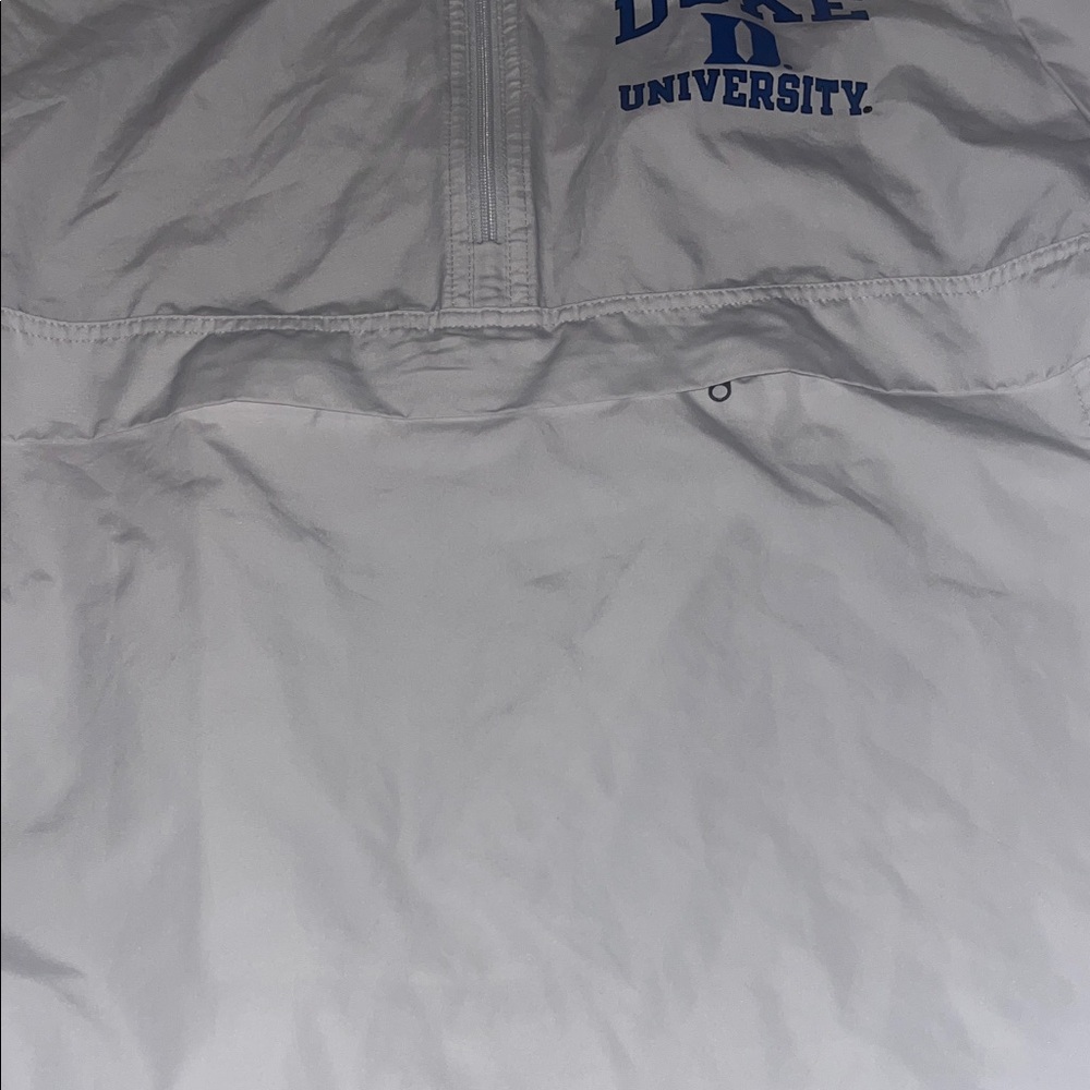 Champion White Jacket with Blue Logo No Stains! - Picture 5 of 6